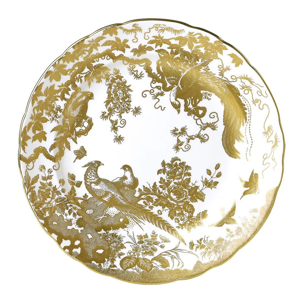 Aves Gold Dinner Plate