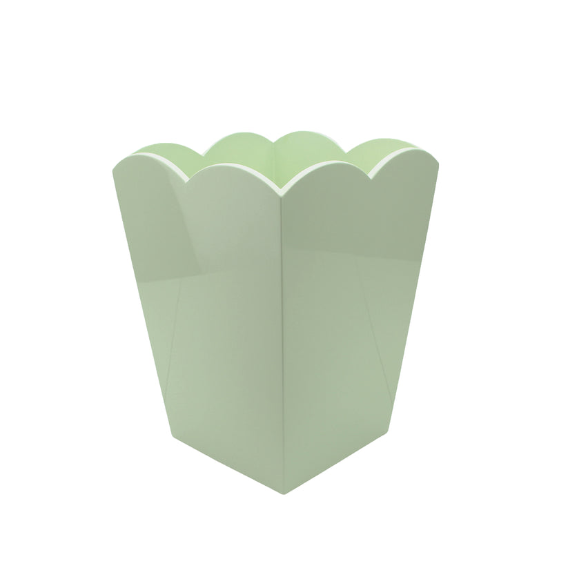 Scalloped Waste Basket