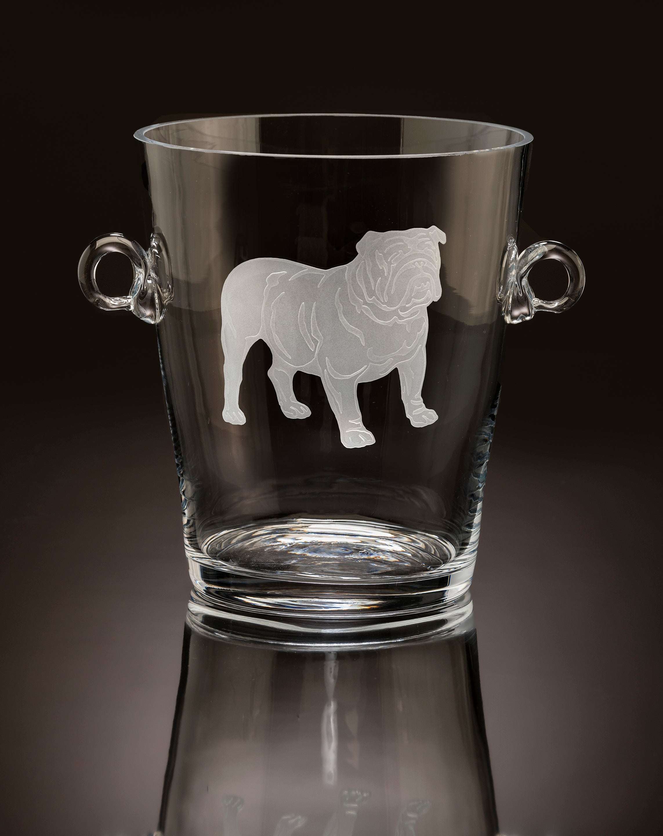 Bulldog Crystal Ice Bucket