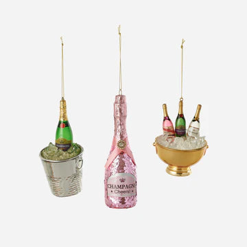 Champagne Ornament - Assorted Styles