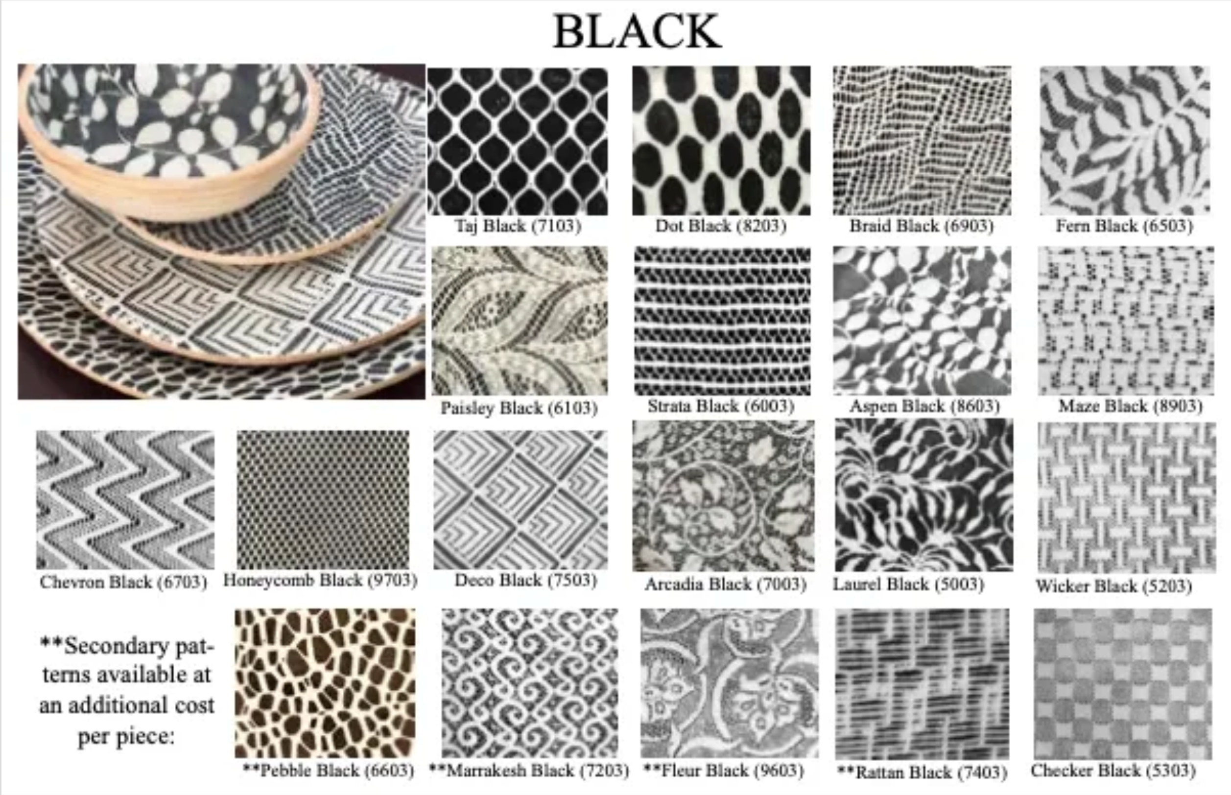 Black Medium Party Platter