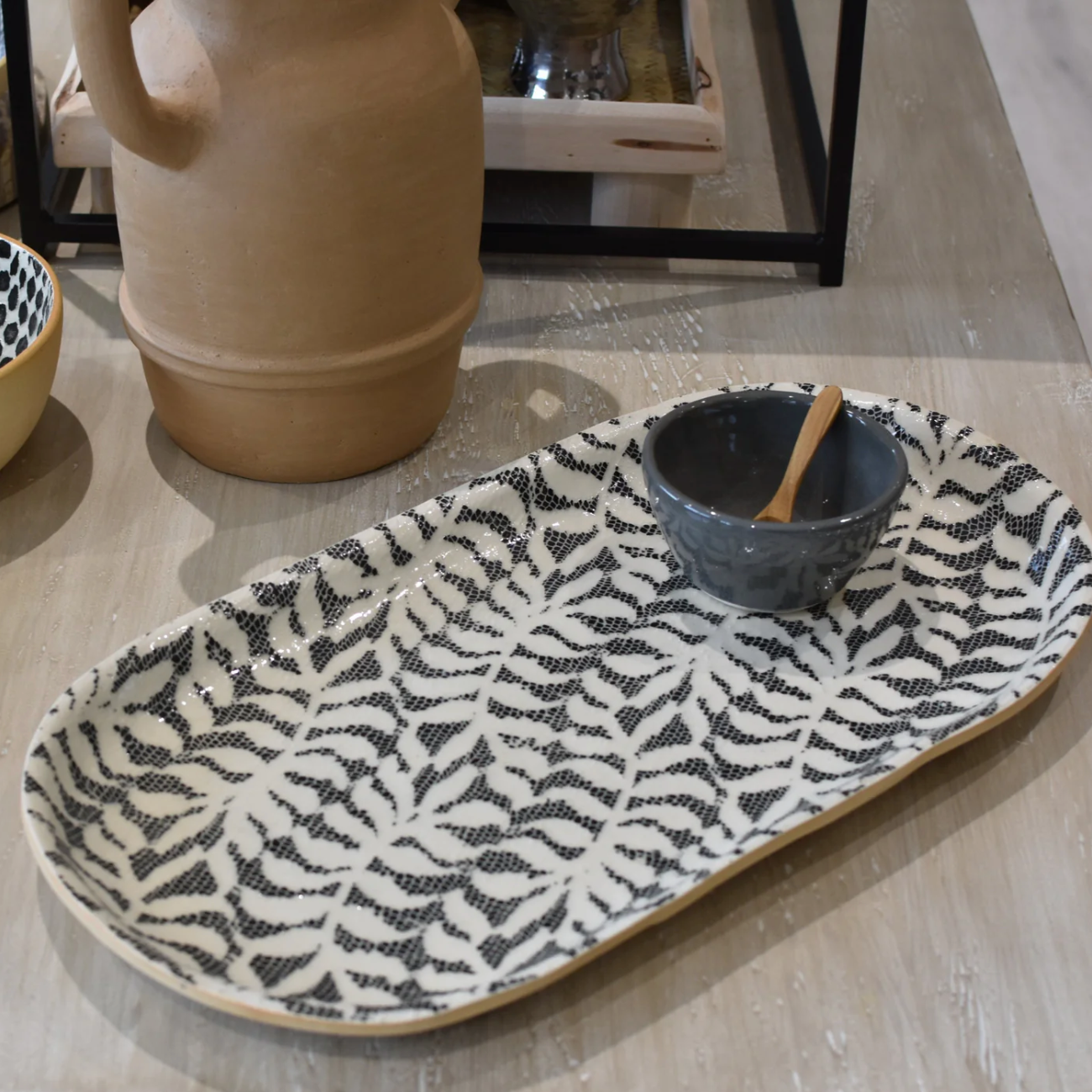 Black Small Fish Platter