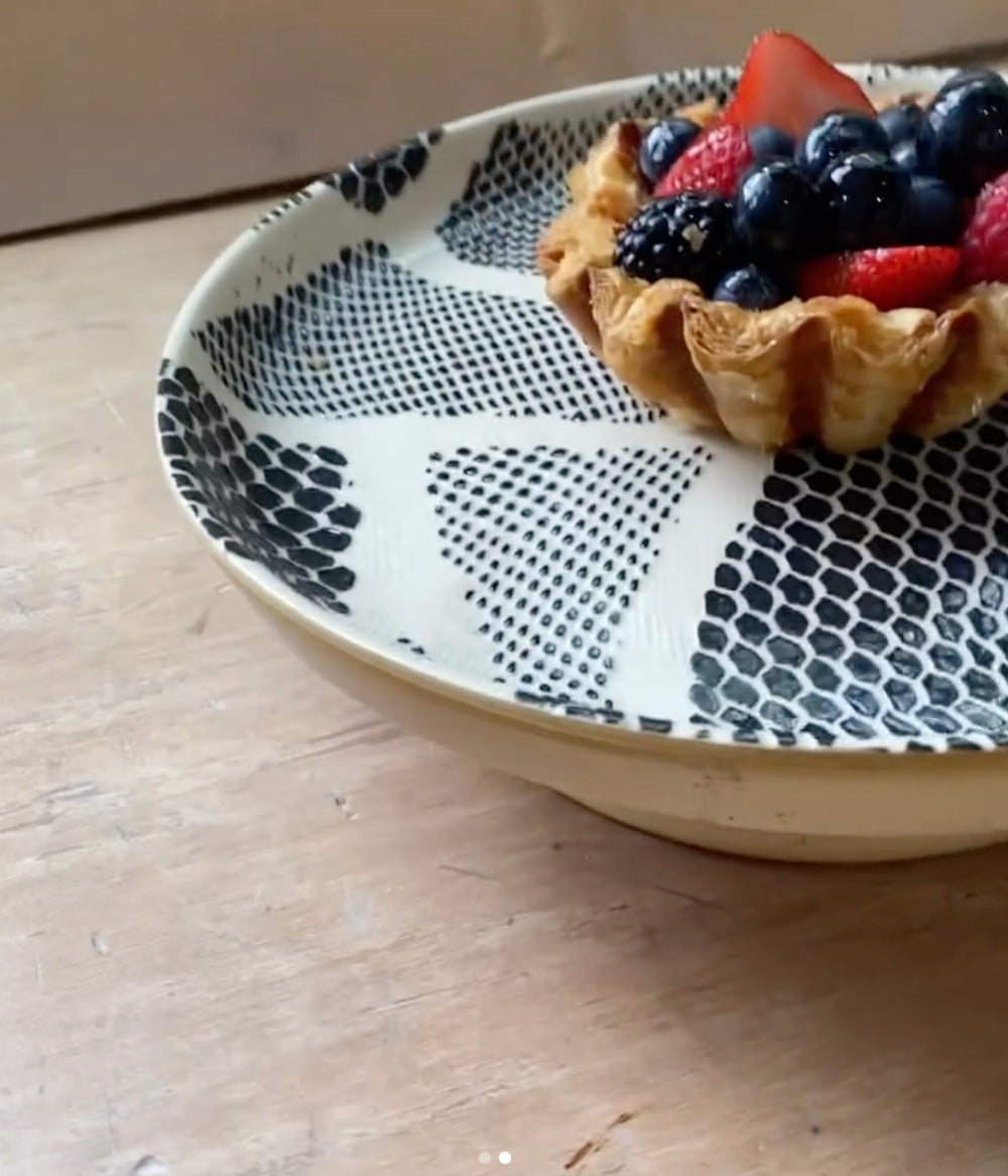 Pine Small Pedestal Cake Stand