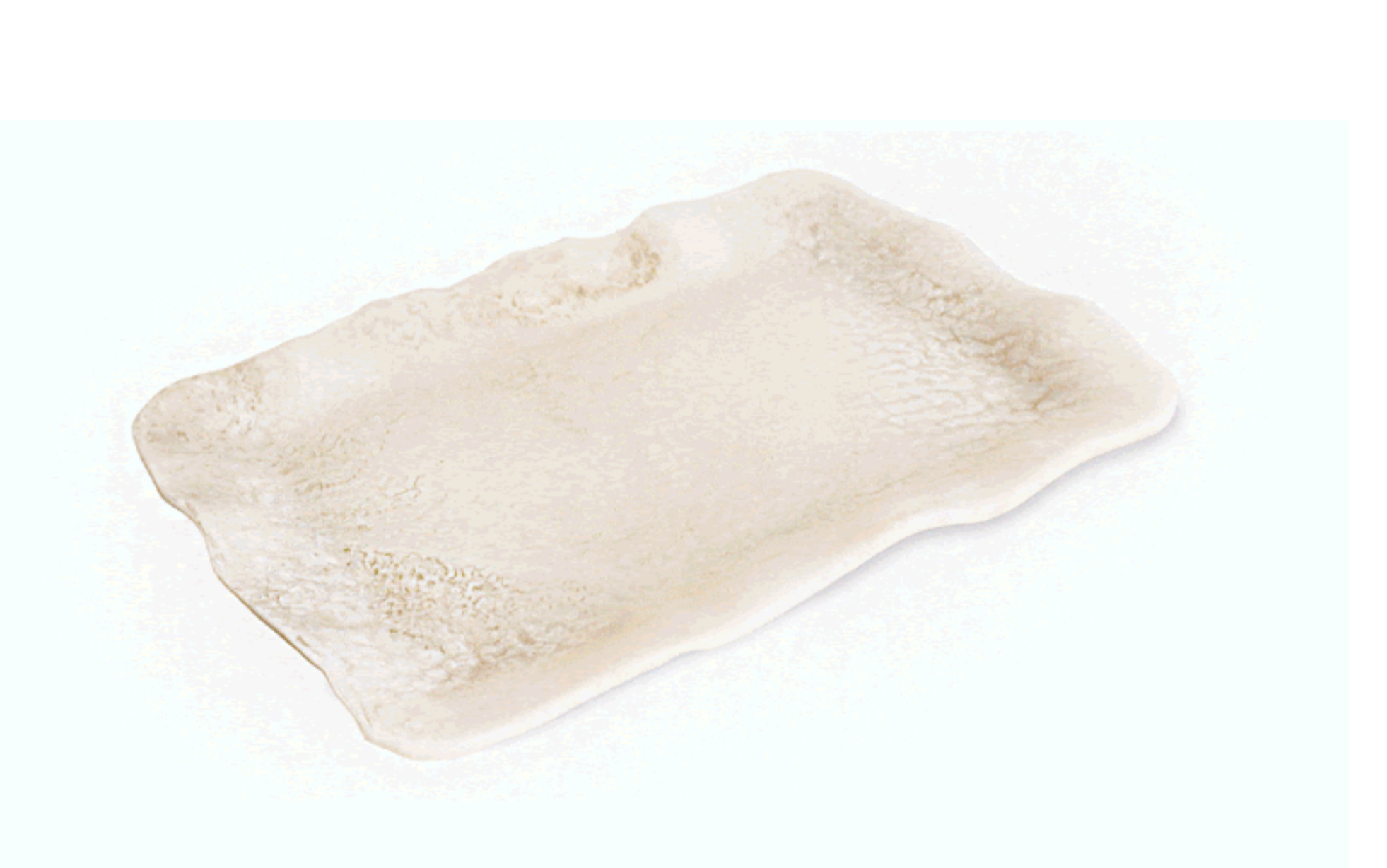 Resin Alabaster White Swirl Extra Large Rectangular Tray