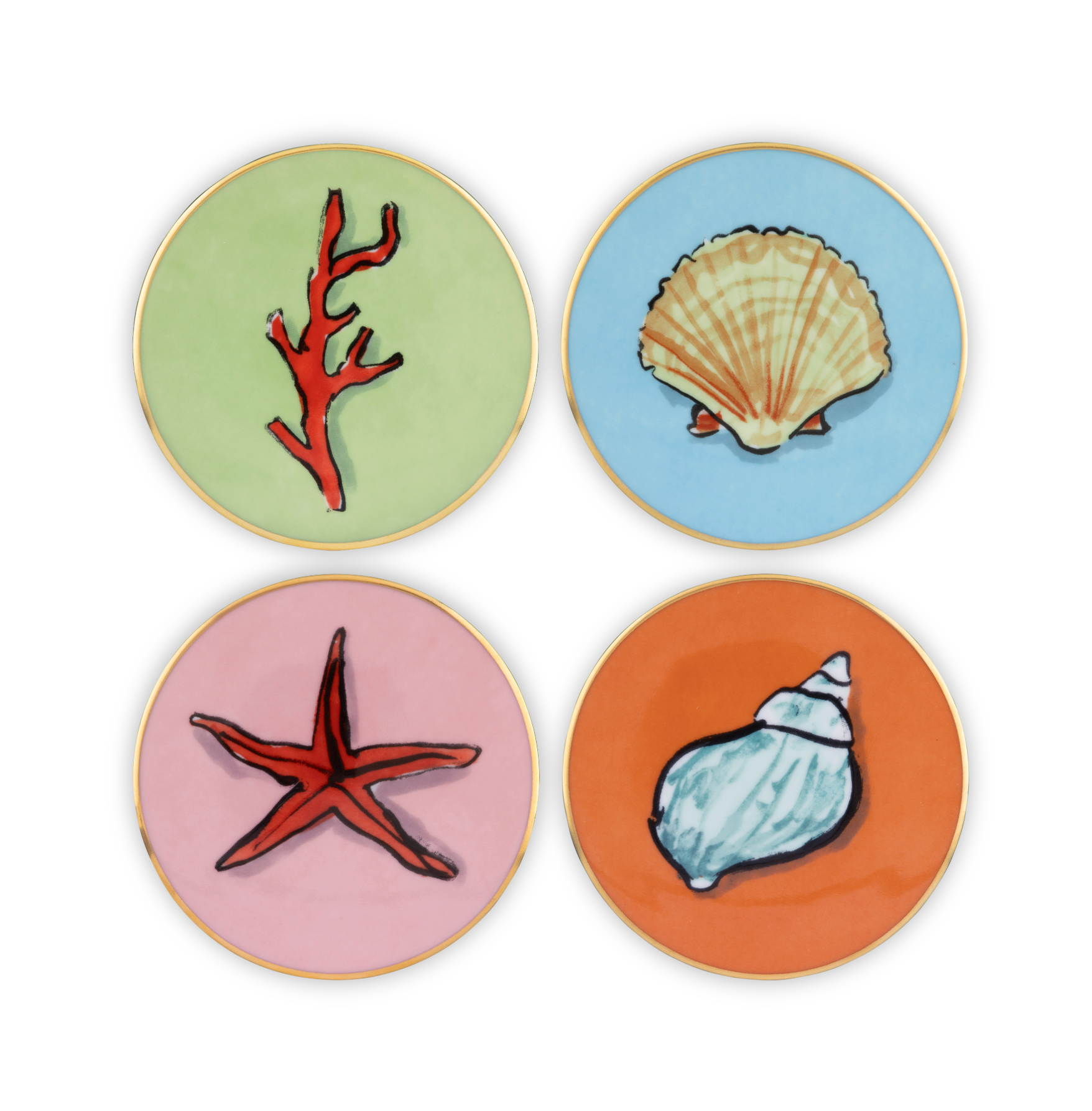Il Viaggio di Nettuno Coasters (Set of 4)