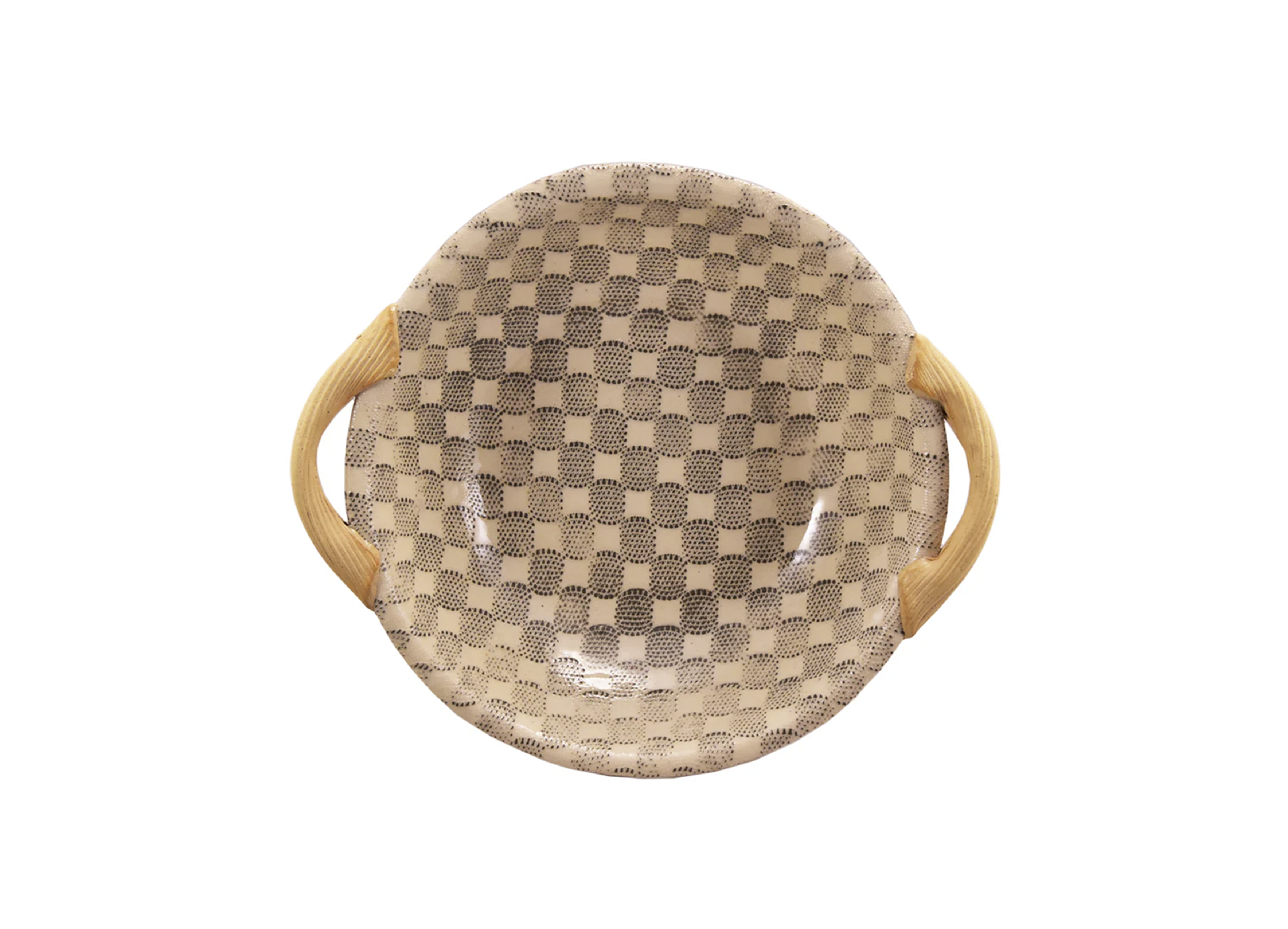 Charcoal Vegetable Bowl w/Handles 9"