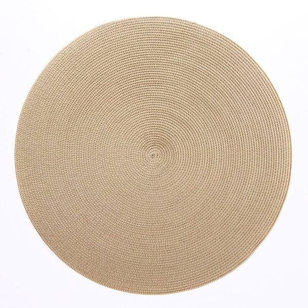 Woven Round Placemat Cream/Dust