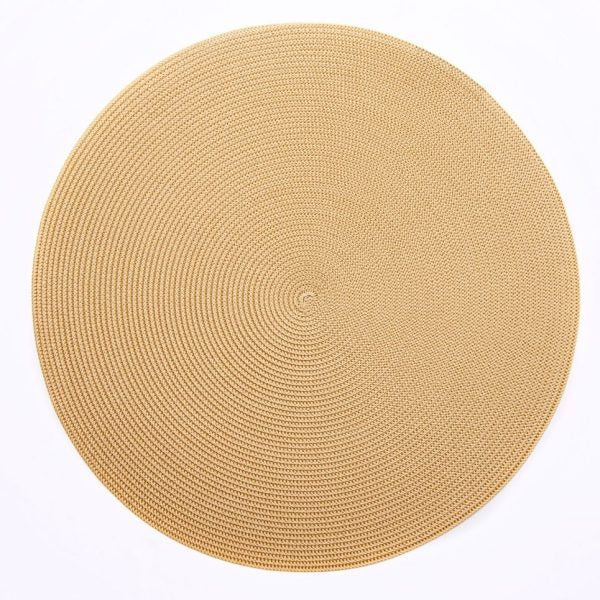 Linen Braid Woven Round Placemat