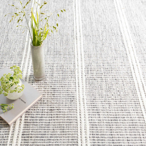 Malta Grey Handwoven Wool Rug