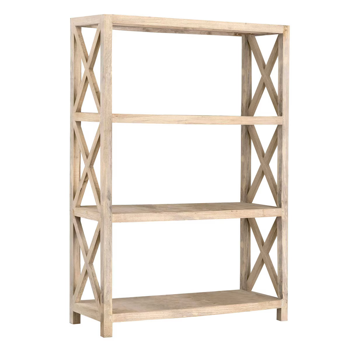 Bookcase - Natural with Distressed Mindi Wood