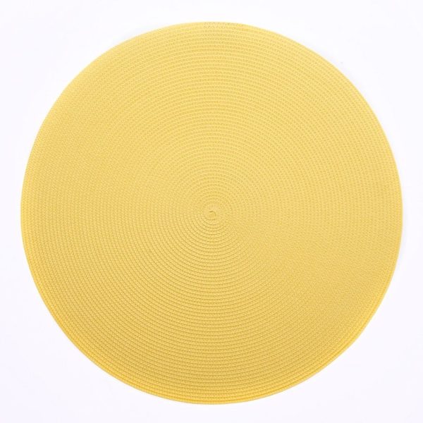 Linen Braid Woven Round Placemat