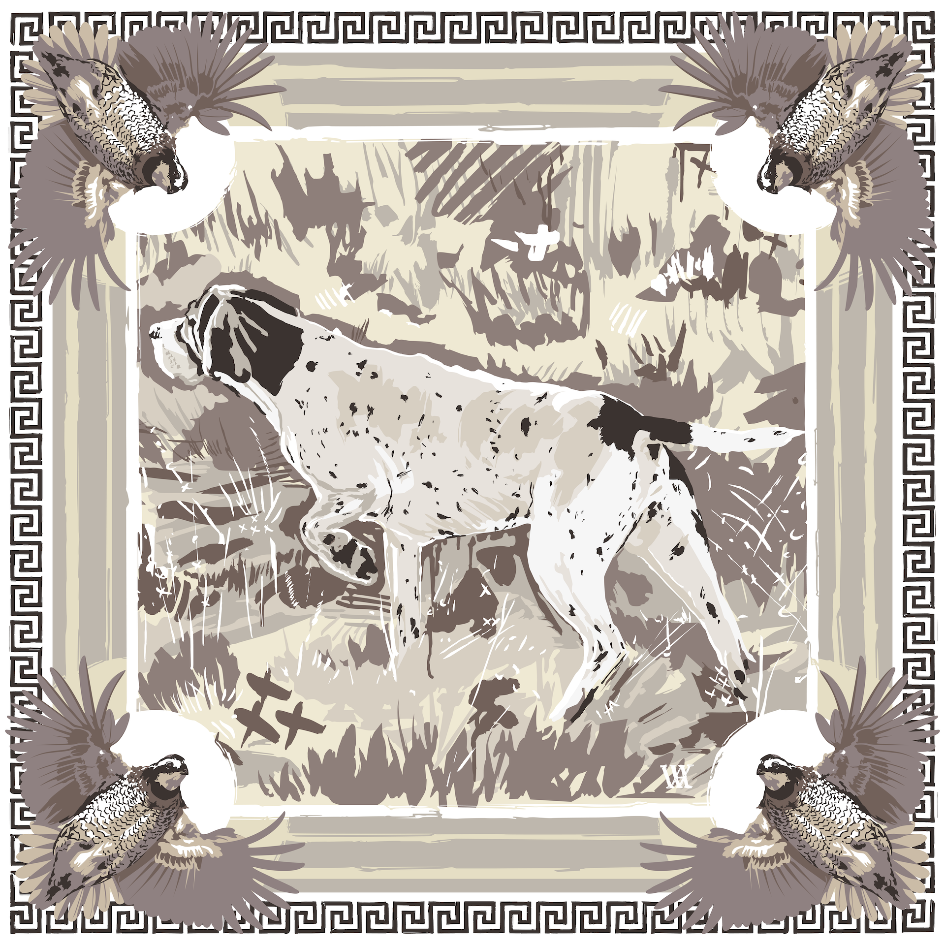 Pointing Strong Silk Scarf