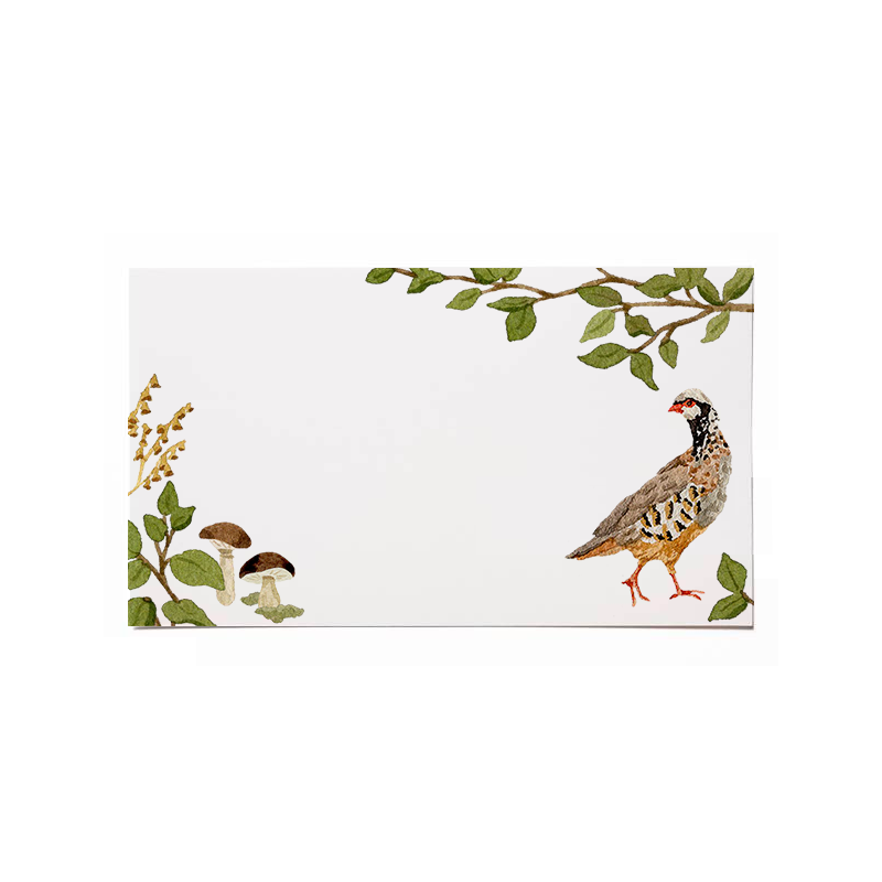 Fall Quail Flat Cards (Set of 8)