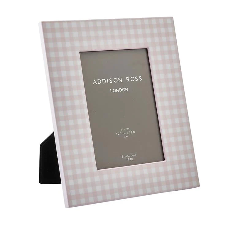 Gingham Lacquer Photo Frame