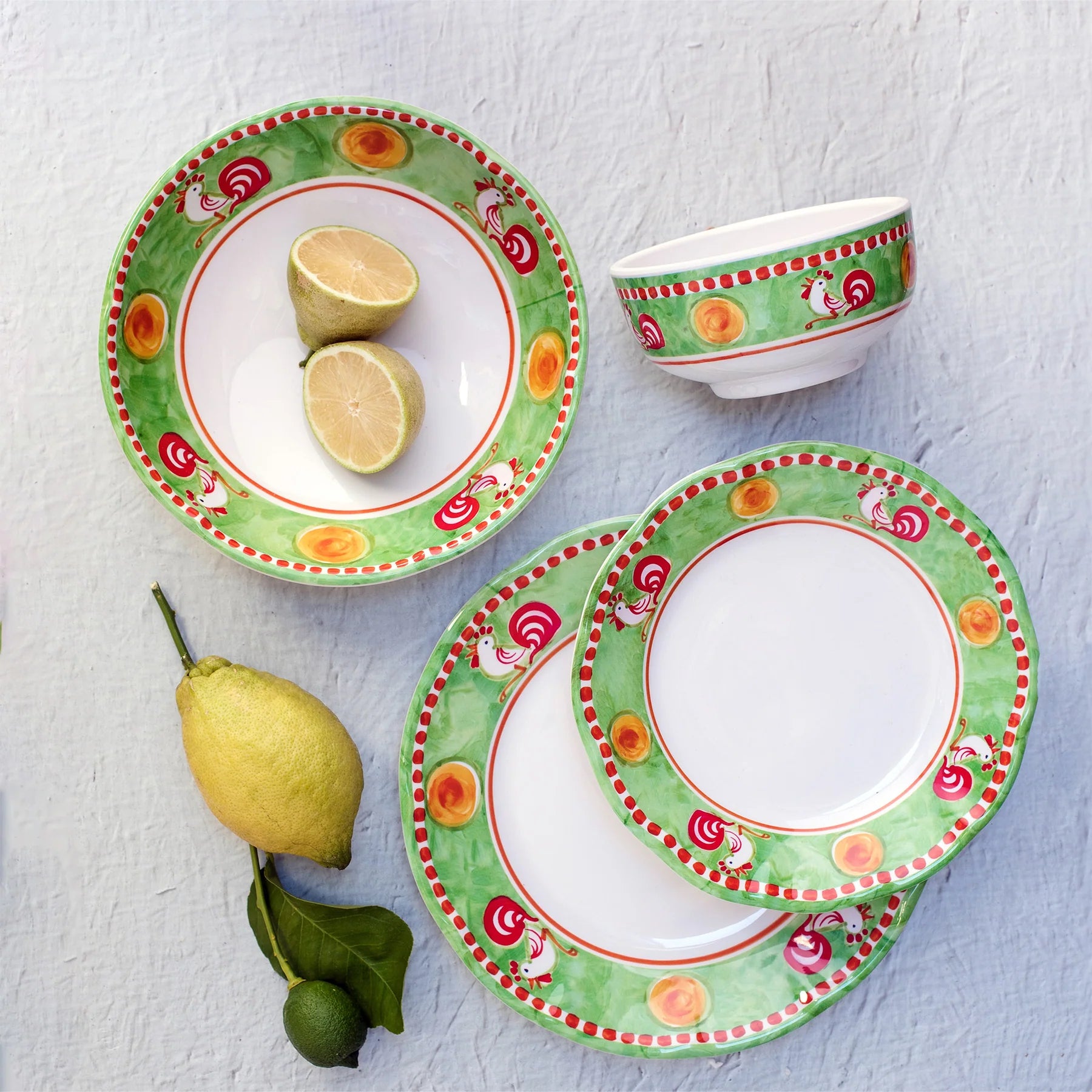 Melamine Gallina Dinner Plate