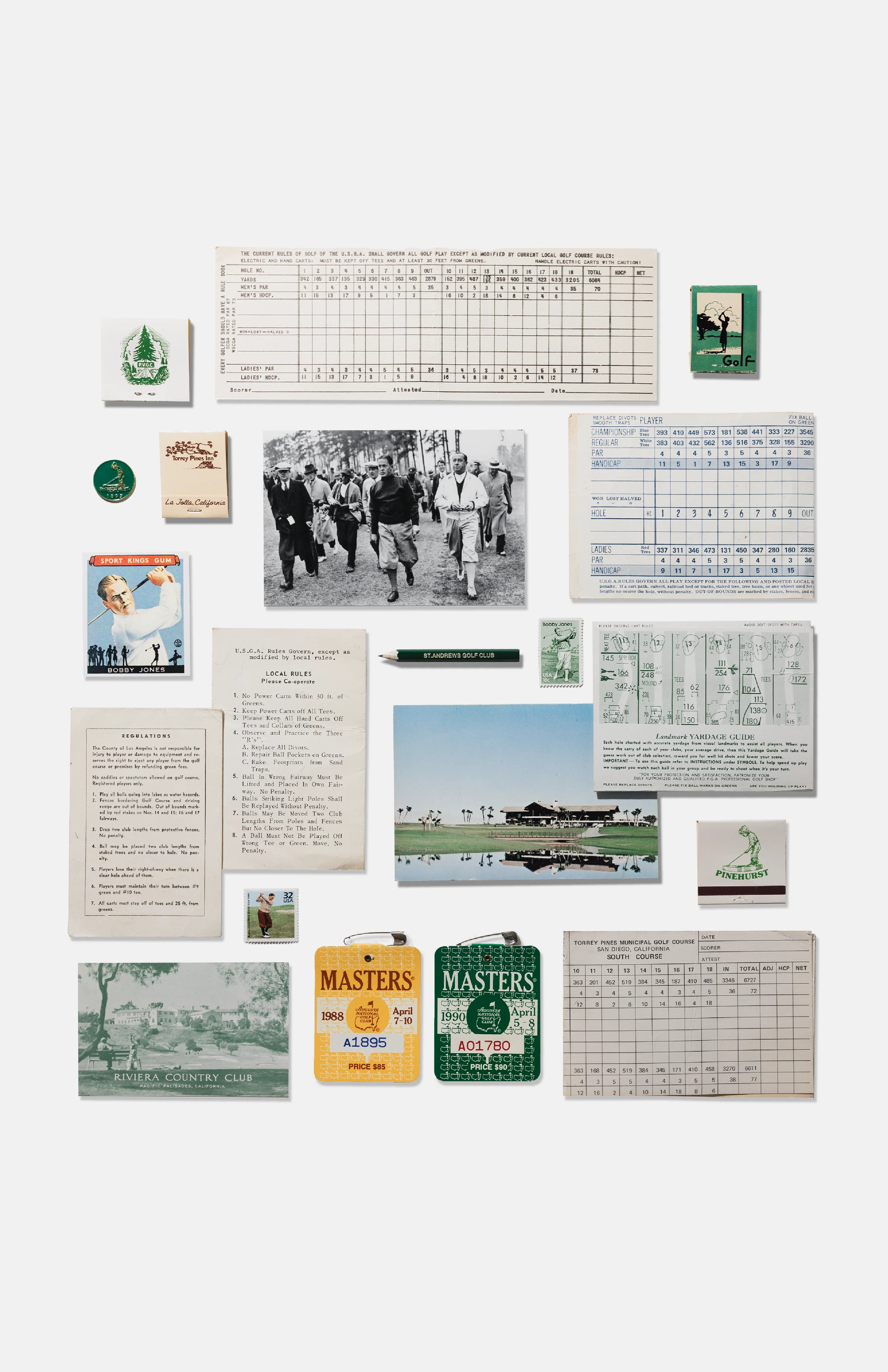 Vintage Golf Collage