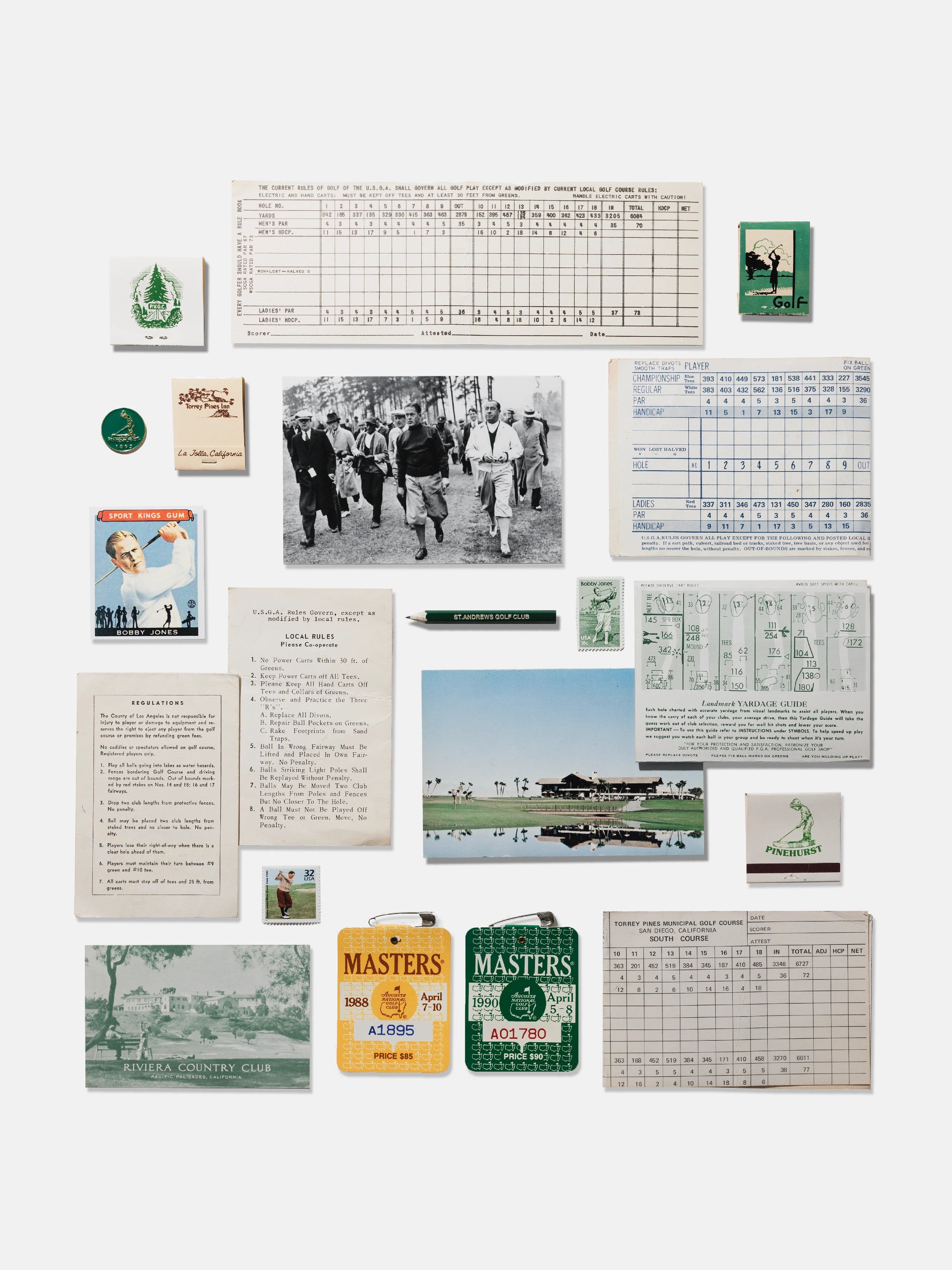 Vintage Golf Collage