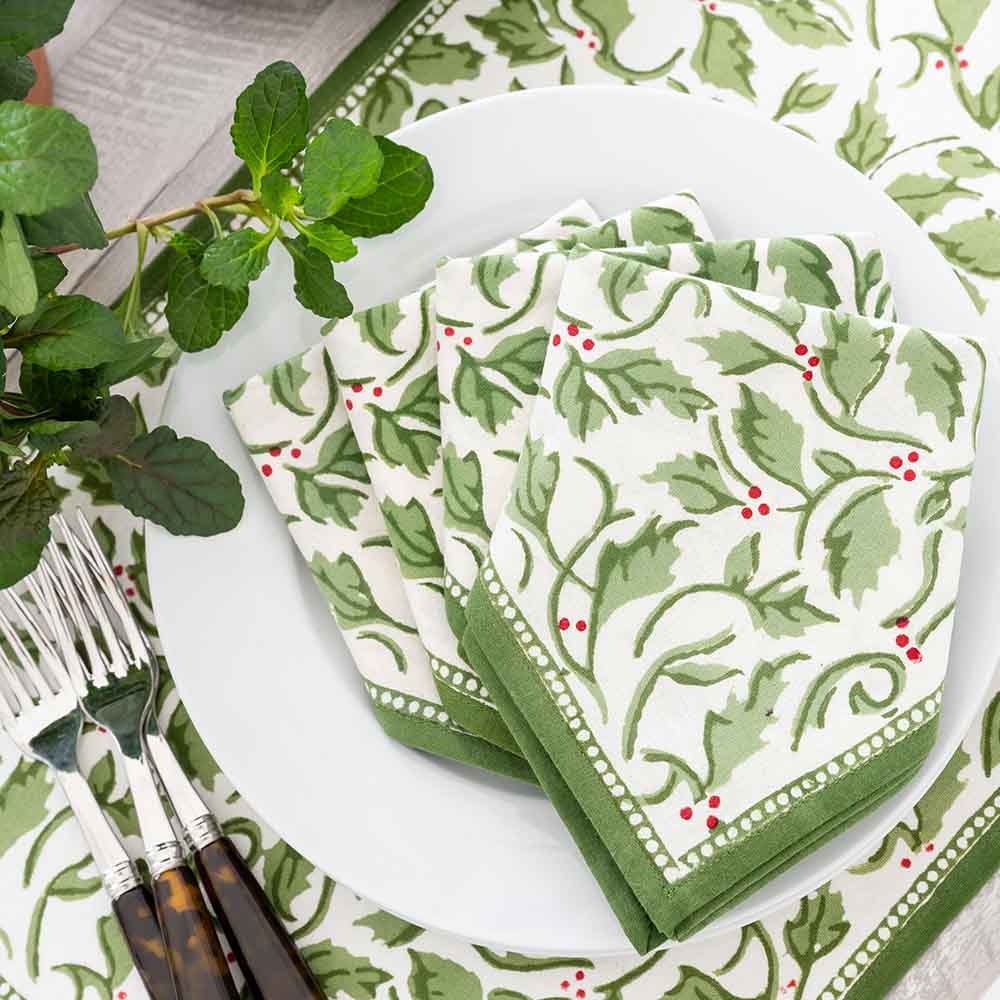 Holly Berry Napkins | Set of 4
