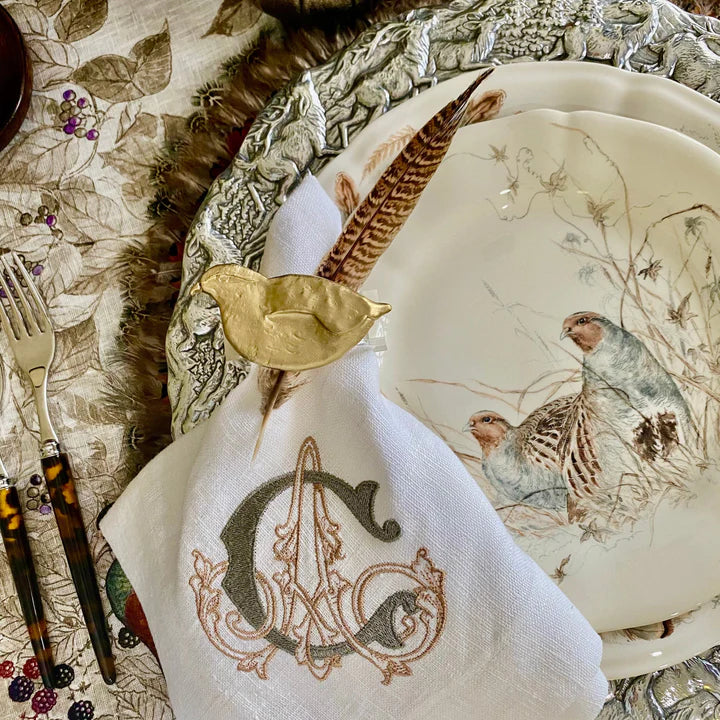 Quail Napkin Ring - Set of 4