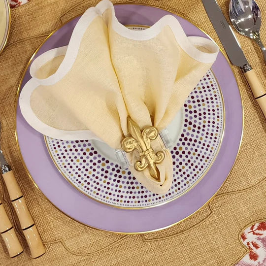 Fleur de Lis Napkin Ring  - Set of 4