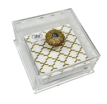 Sea Urchin Clear Acrylic Napkin Box
