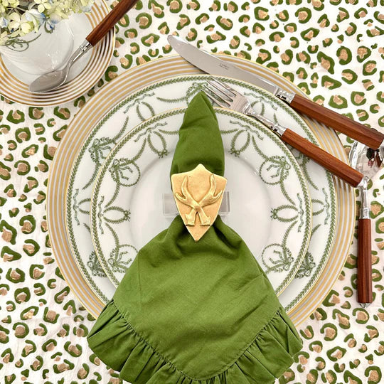 Shield with Antlers Napkin Ring - Set of 4