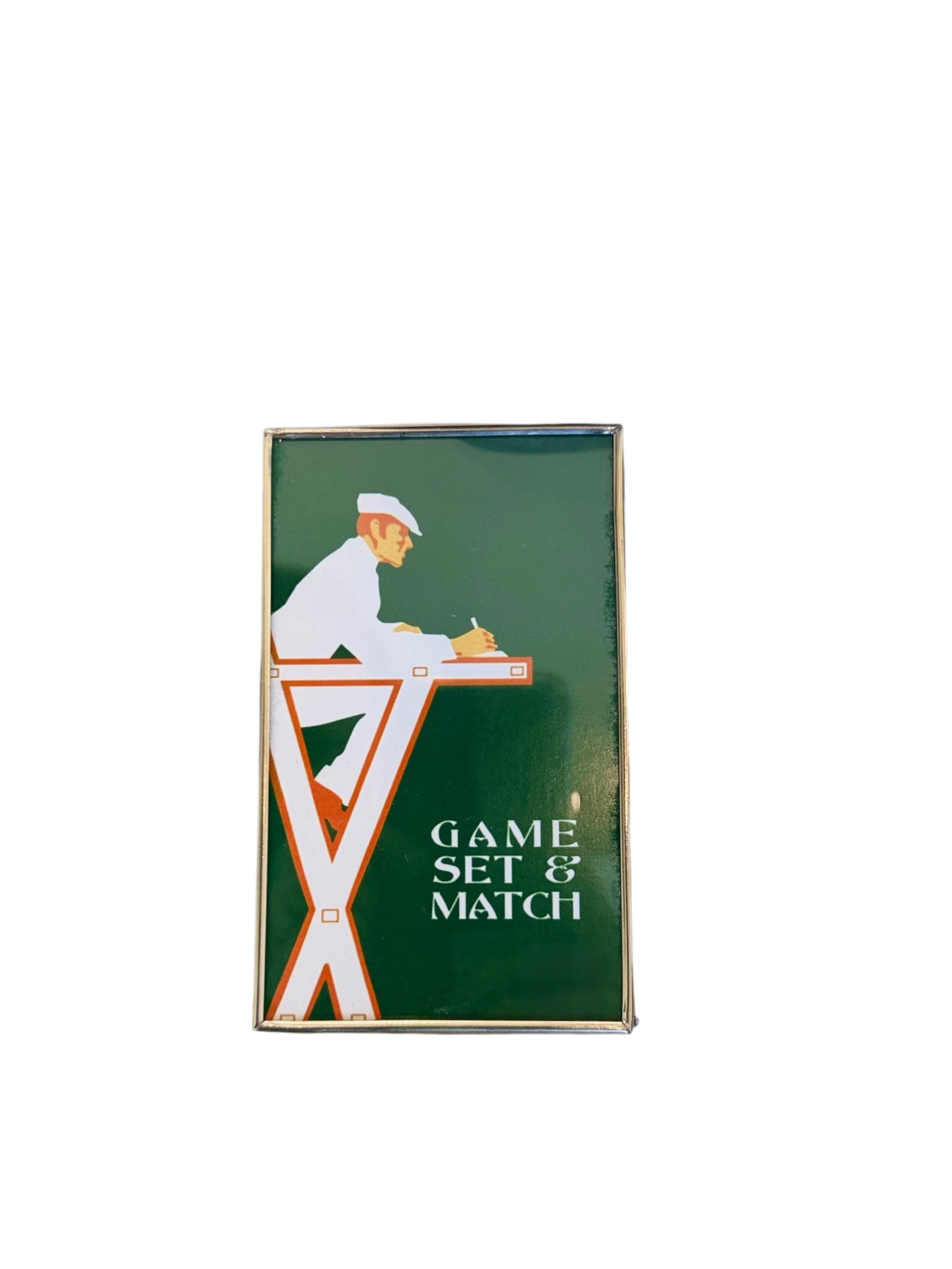 Game, Set, Match Matchbox Cover