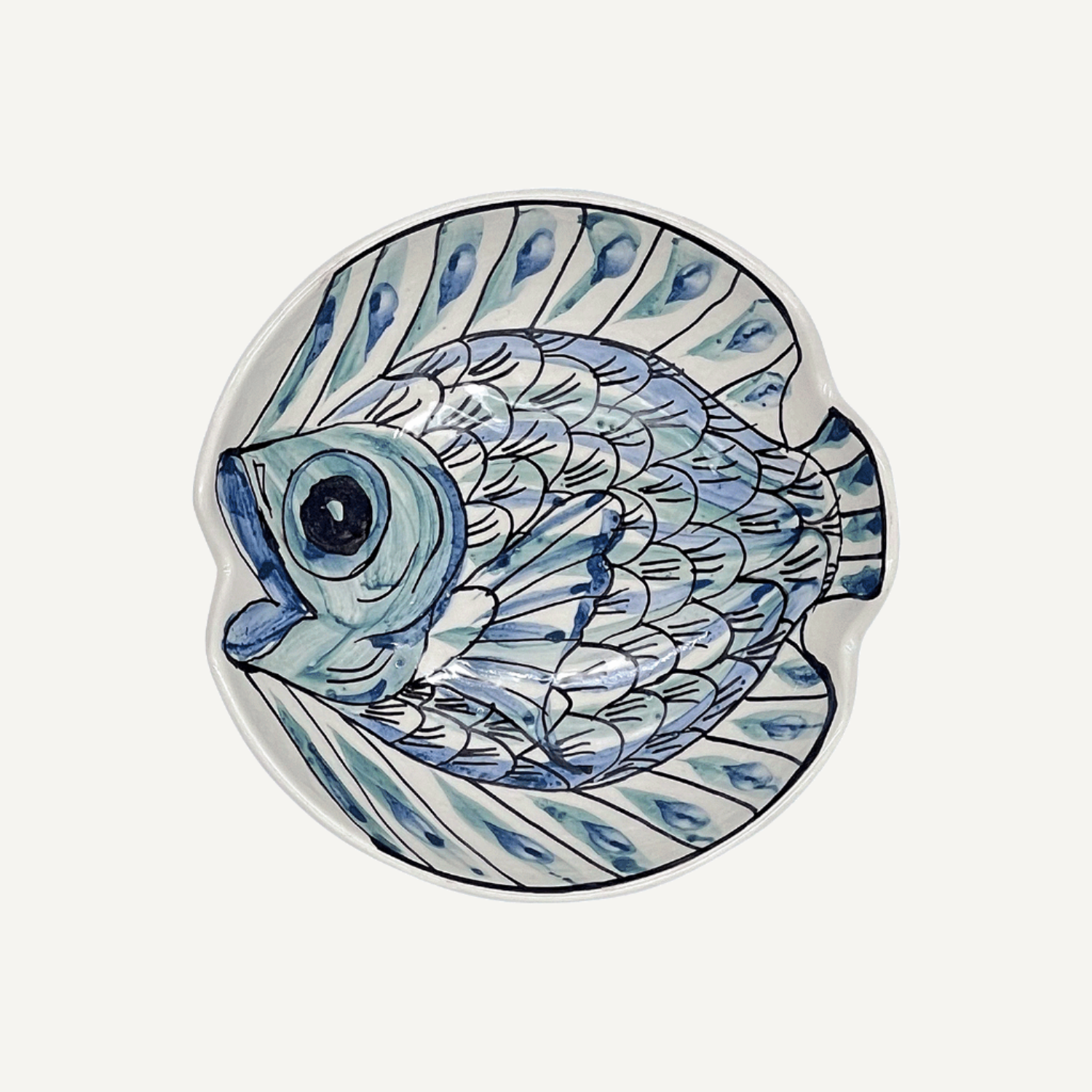 Romina Fish Peanut Bowl (Blue)