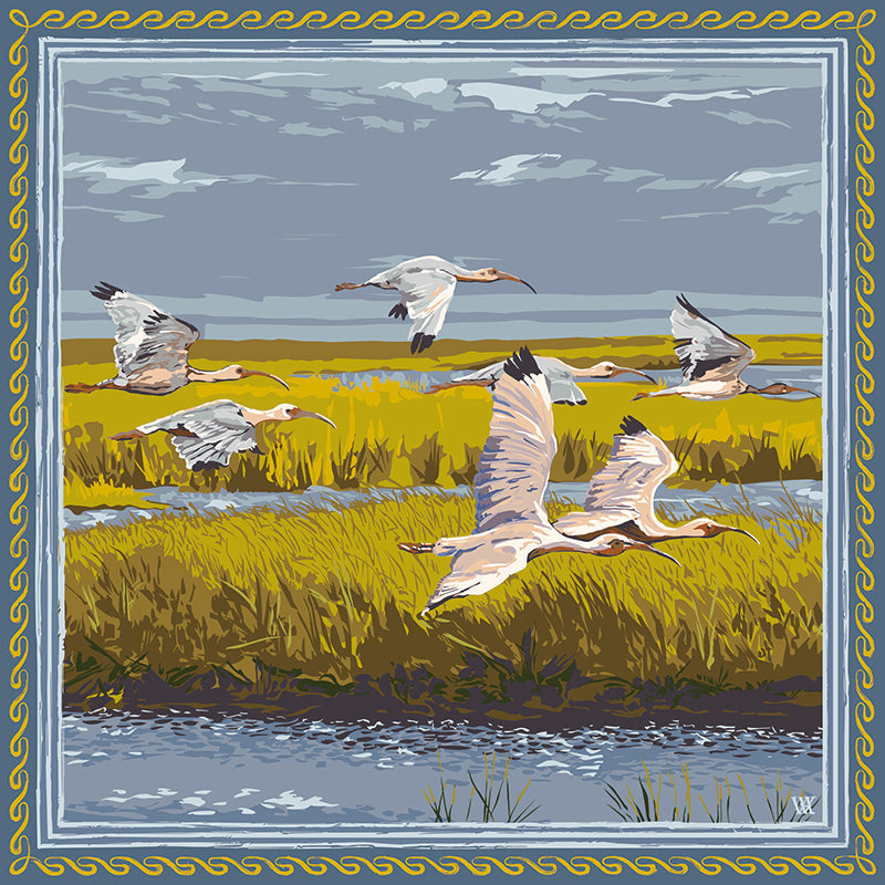 Marsh Flyer Silk Scarf