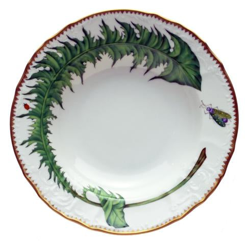 Anna Weatherley Green Leaf Rim Soup