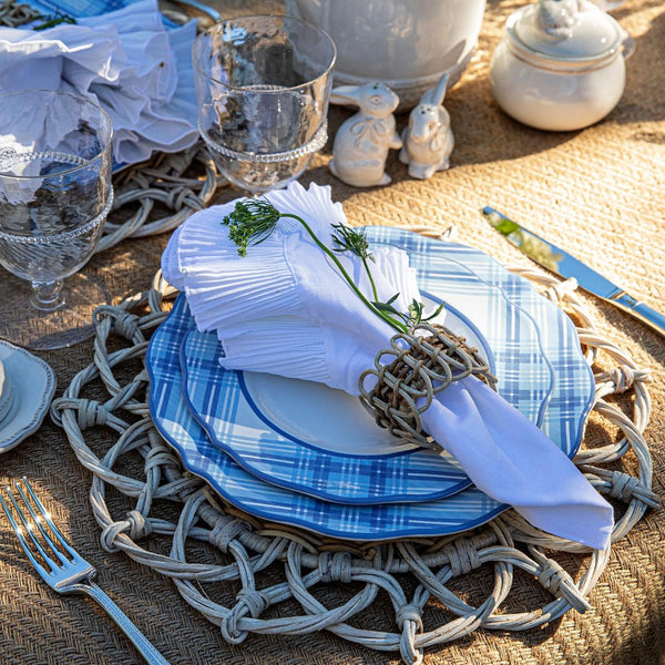 Provence Whitewash Rattan Napkin Ring