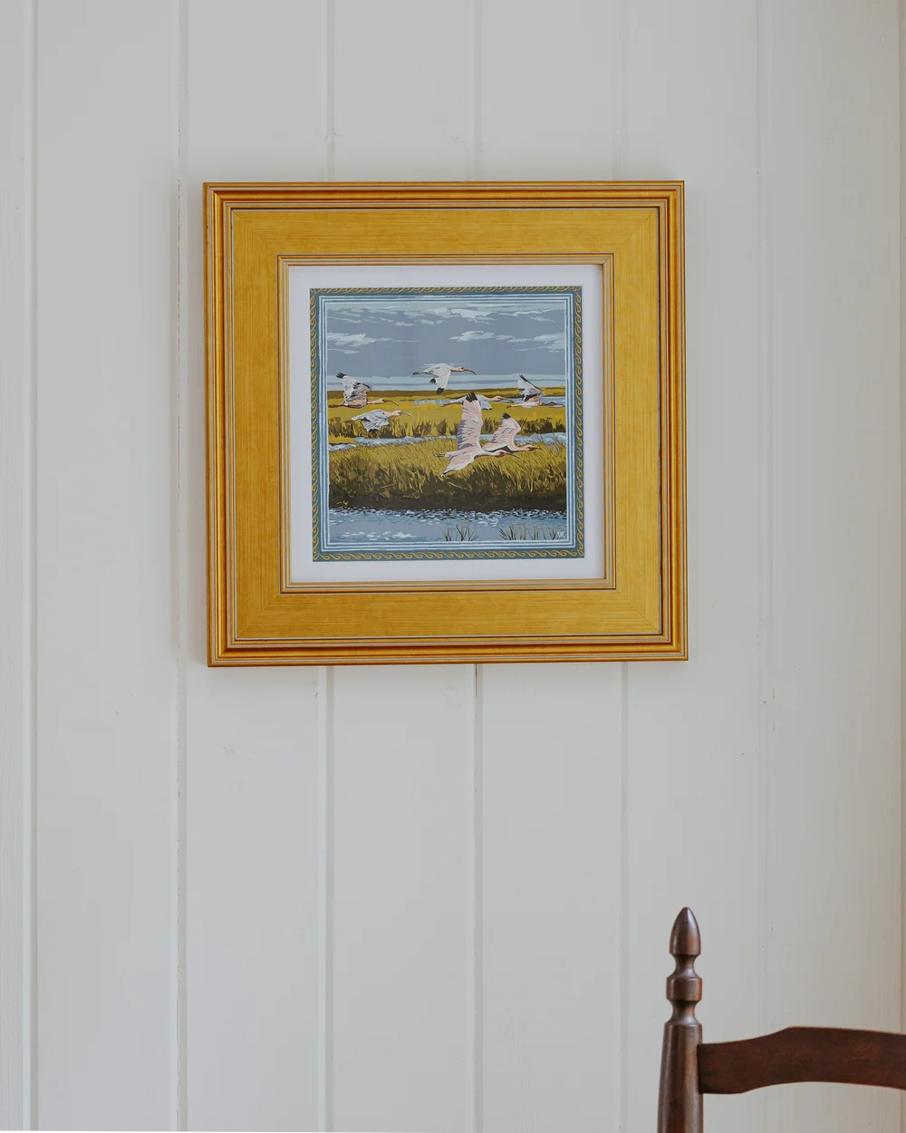 Marsh Flyer Framed Scarf Print