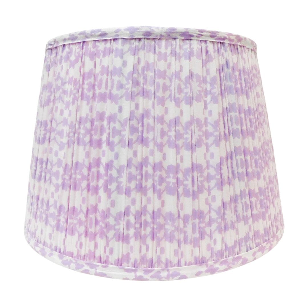 Patterned Pleated Lamp Shades