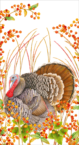 Turkey & Berries Guest Towels
