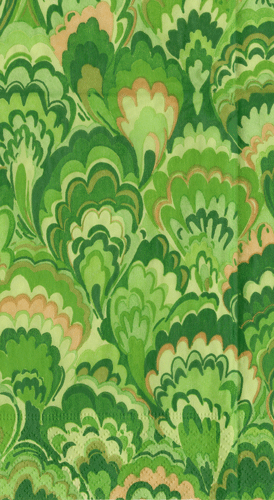 Marbled Ceramica Green Guest Towel