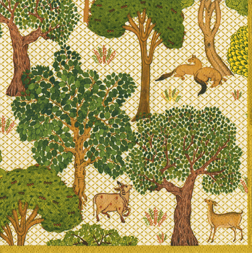 Arcadian Forest Linen Napkin