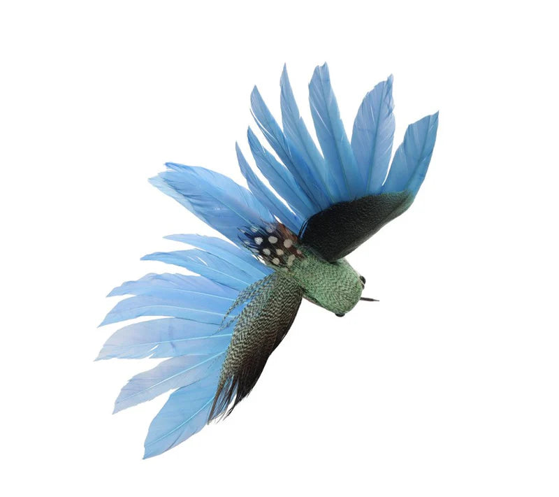 Hummingbird Napkin Ring Blue/Green - Set of 4