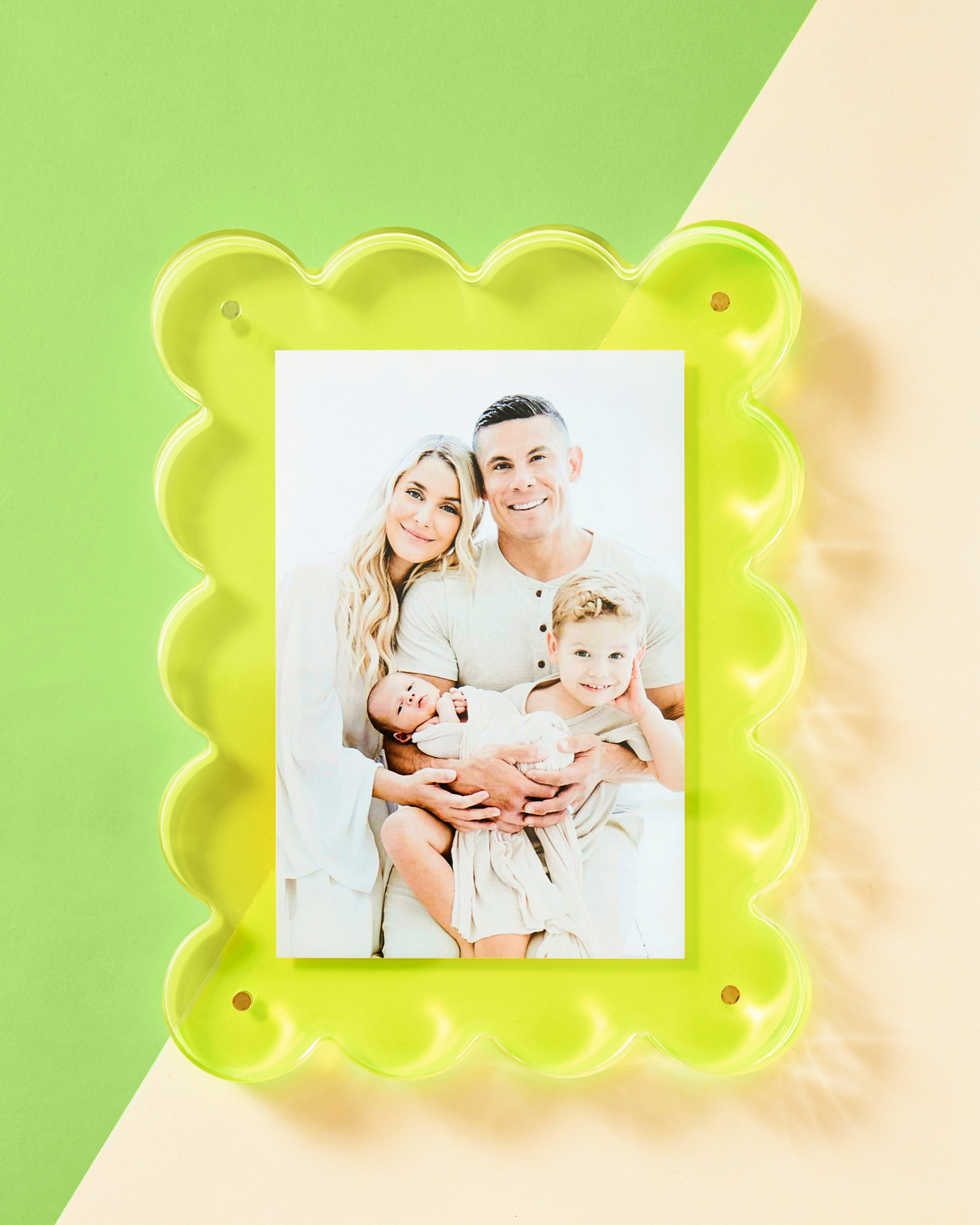 Acrylic Scalloped Picture Frame