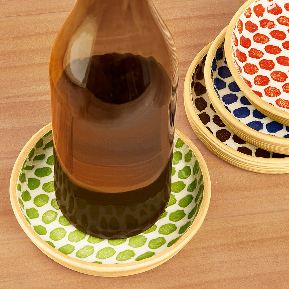 Dot Pattern Wine Coaster