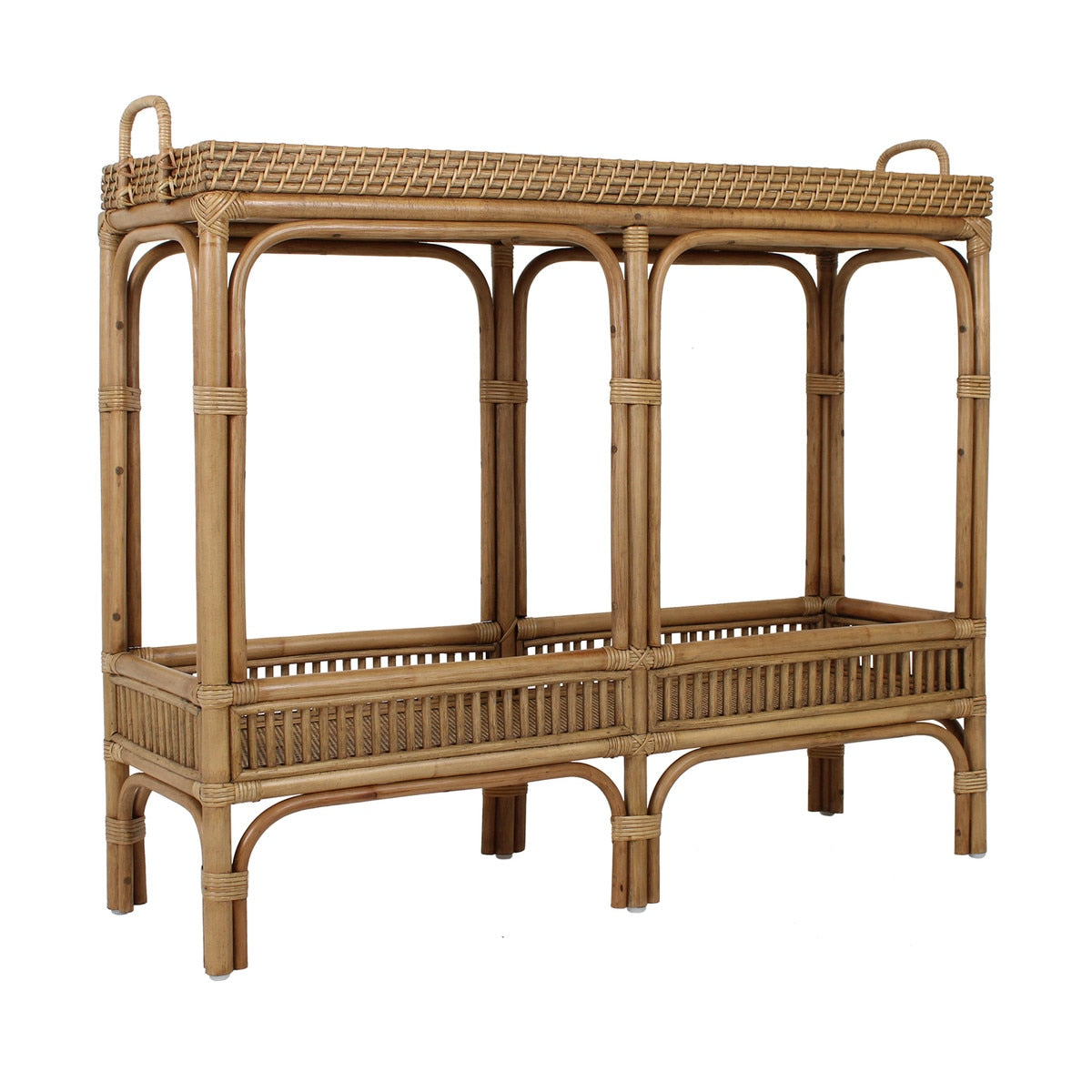 Nessa Rattan Console Table