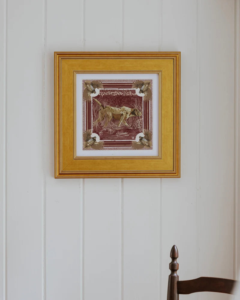 On the Hunt Framed Scarf Print