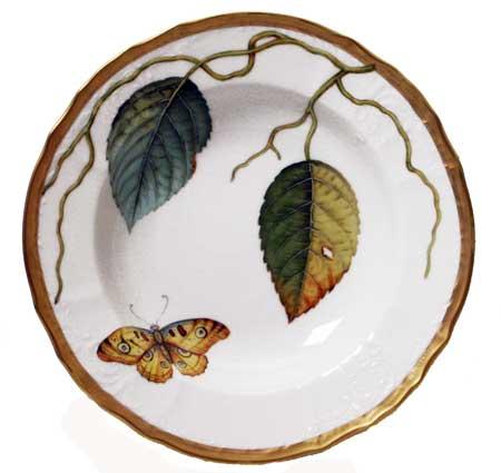 Anna Weatherley Antique Forest Leaves Rim Soup