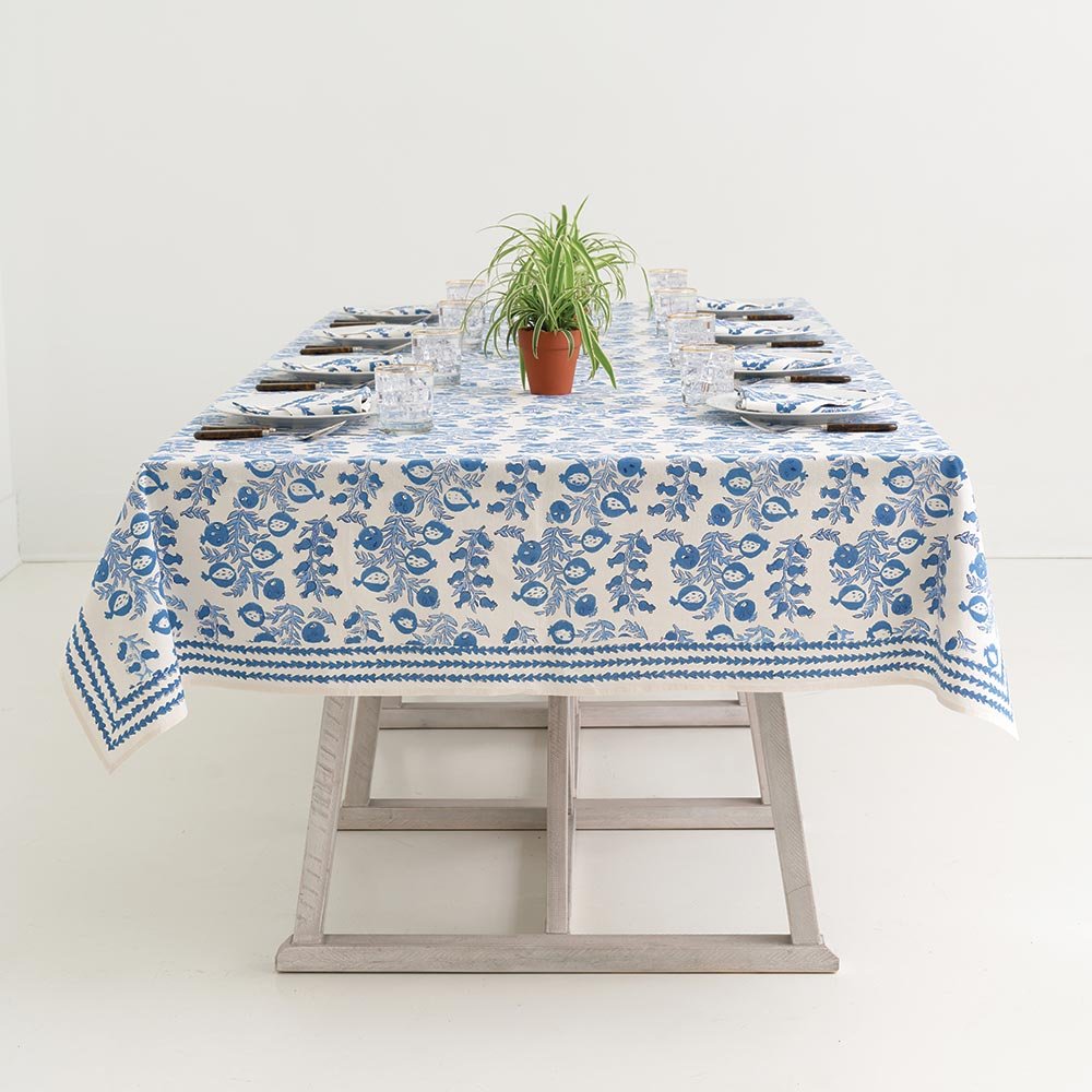 Pom Bells Wedgewood Tablecloth