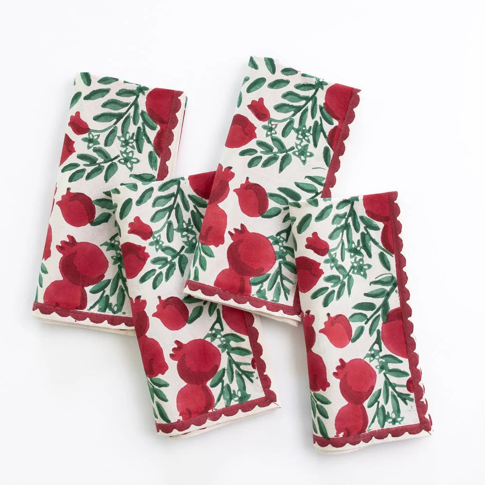 Pomegranate Vine Napkin | Set of 4