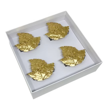 Tobacco Leaf Napkin Ring - Set of 4