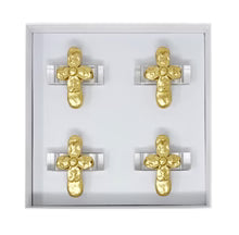 Cross Napkin Rings - Set of 4