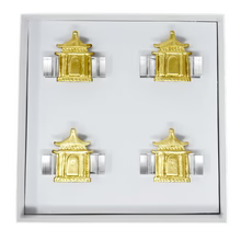 Pagoda Napkin Ring - Set of 4