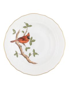 Song Bird Dessert Plate - Cardinal