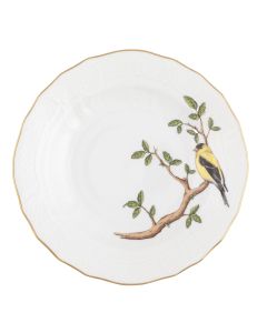 Song Bird Dessert Plate - Goldfinch