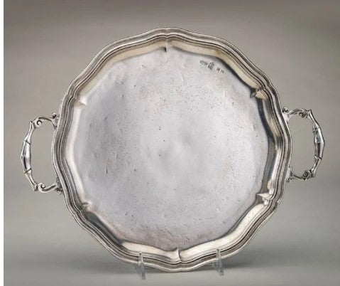 Fete | Legacy Pewter Lexington Handle Tray - Medium